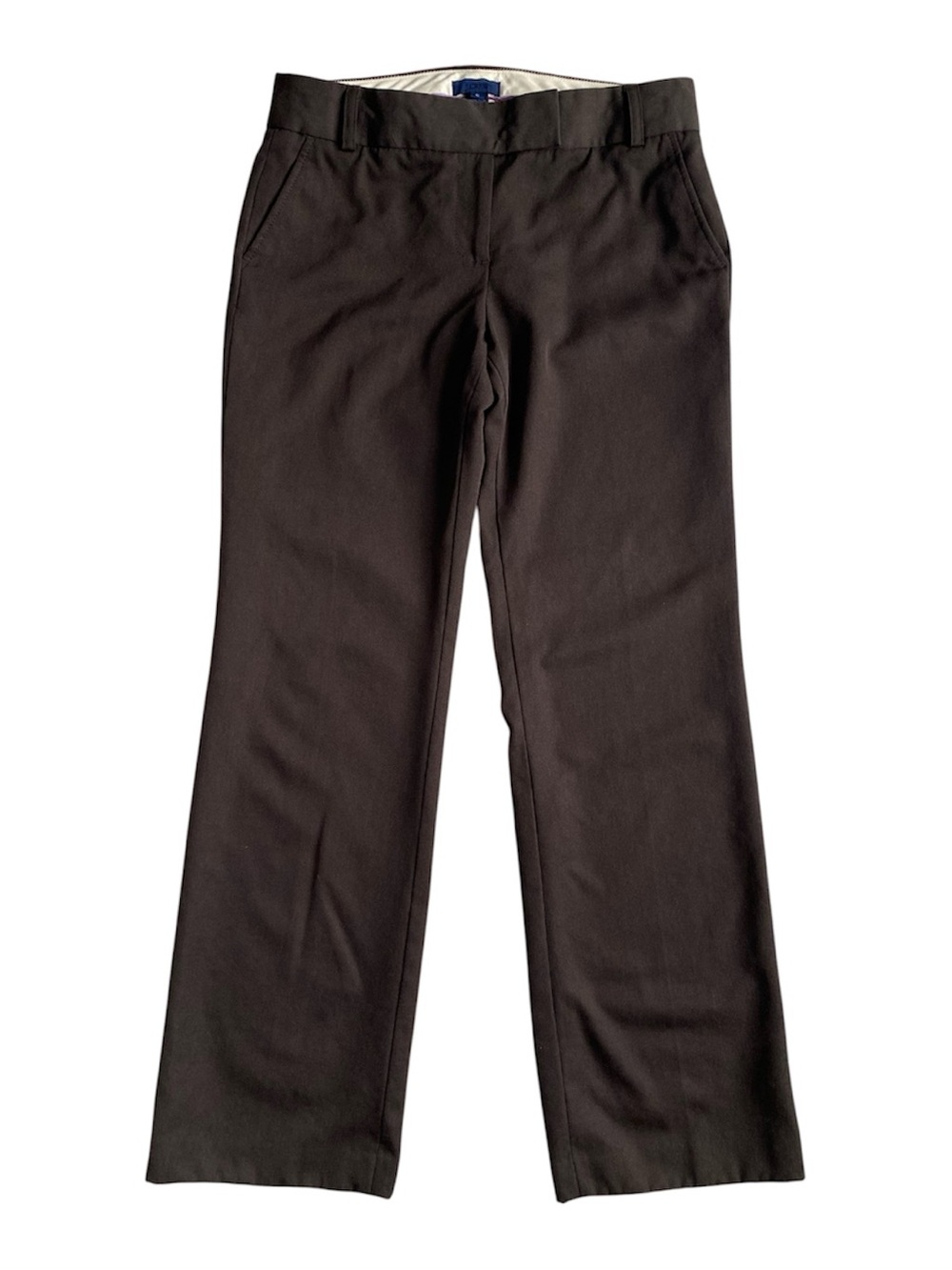 J.Crew 100% Wool Dress Pants Size 6 City Fit Women's Brown Career Office